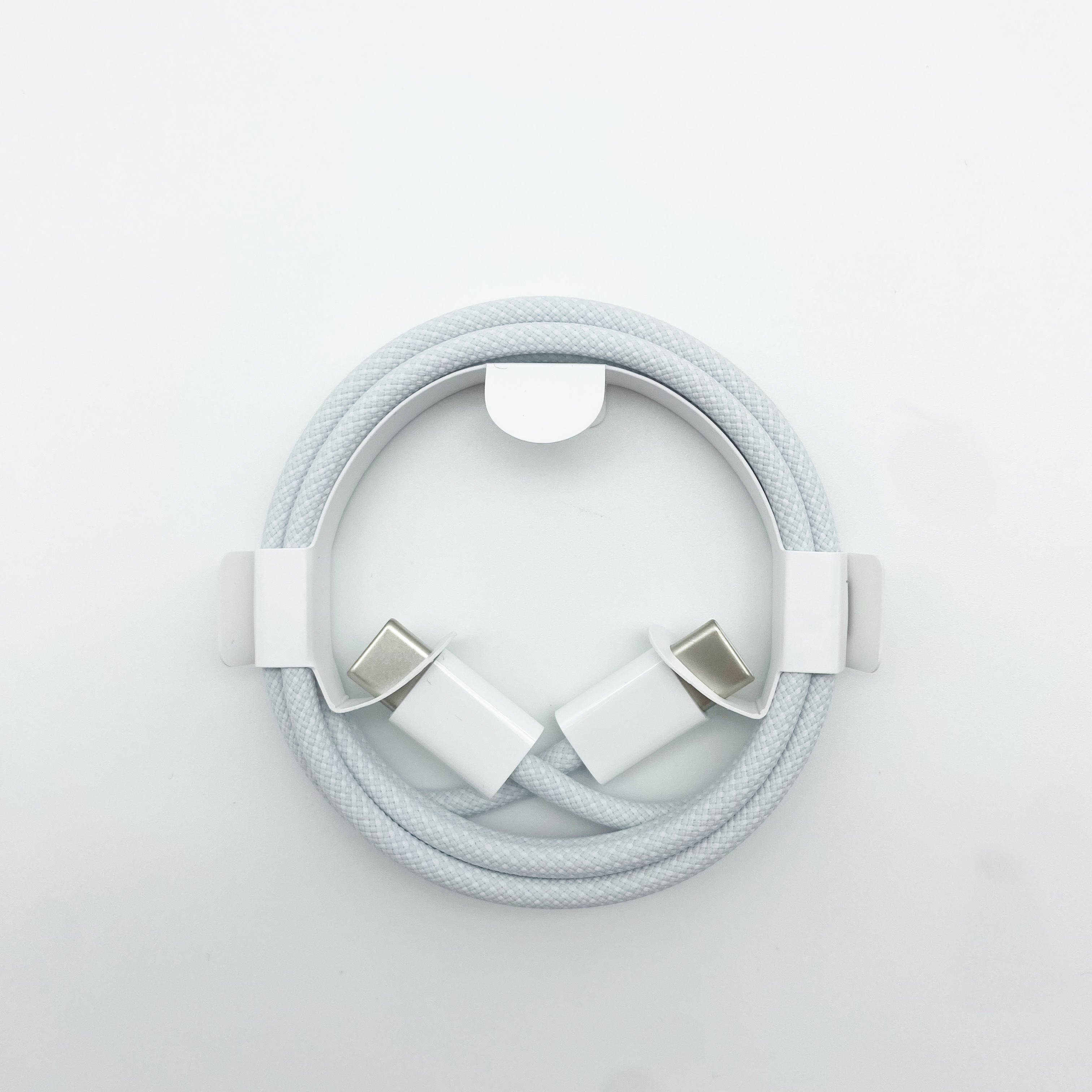 White type-c to type-c cable