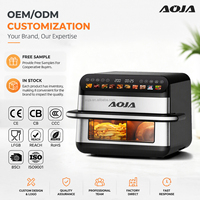Four à friture sans huile 10L 2400W, friteuse numérique avec deux zones indépendantes, 10 fonctions prédéfinies, séparateur amovible, prêt à être expédié
