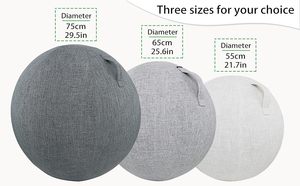 Housses de protection pour ballons de yoga et d'équilibre, coloris personnalisé, 55 <span class=keywords><strong>cm</strong></span>, 65 <span class=keywords><strong>cm</strong></span>, <span class=keywords><strong>75</strong></span> <span class=keywords><strong>cm</strong></span>, pour la musculation - Product Image 6