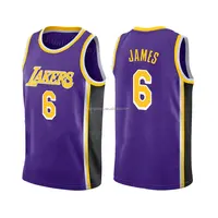 Jerseys 2022/23 New Style Laker #6 Leb Bon Men's Los Angeles King Sportswear Top Quality Stitched Basketball Jerseys