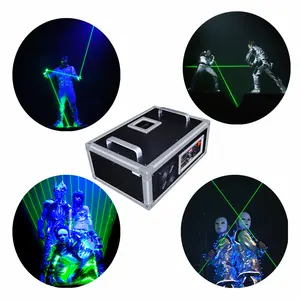 Lampu Laser pria, 3W 4W 5W hijau laser panggung keren warna-warni pencahayaan pesta dansa