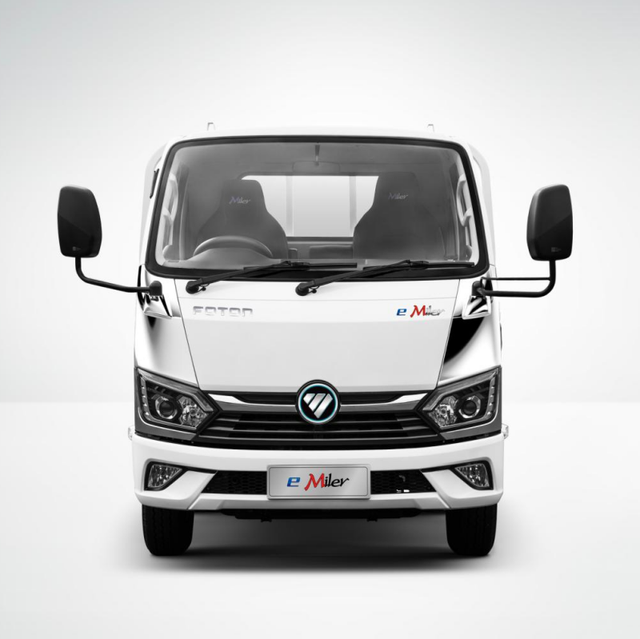 New FOTON Miler EV Truck 4x2 Flatbed Cargo Truck Single Row 3ton Load Capacity LHD FOTON Light Cargo EV Truck for Sale