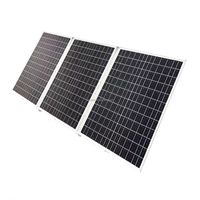 Panneaux solaires monocristallins 120W avec batterie 60Ah 666Wh pour caméra de sécurité, système de gestion intelligente de la batterie, kit d'alimentation solaire sécurisé