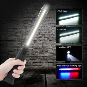XPG + COB-luz <span class=keywords><strong>de</strong></span> advertencia roja y azul, luz <span class=keywords><strong>de</strong></span> trabajo portátil con Base magnética, linterna recargable por USB para emergencia <span class=keywords><strong>de</strong></span> <span class=keywords><strong>reparación</strong></span> <span class=keywords><strong>de</strong></span> coche - Product Image 4