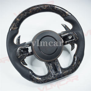 Volant privé en fibre de carbone forgé sur mesure pour <span class=keywords><strong>Ford</strong></span> <span class=keywords><strong>Mustang</strong></span> avec palettes de changement de vitesse/Disponible pour tous les modèles de voiture - Product Image 2