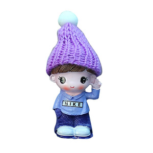 Figurine en résine Mi'er à tête oscillante, décoration miniature pour voiture, cadeau décoratif personnalisé pour l'intérieur de la voiture - Product Image 2