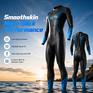 <span class=keywords><strong>Combinaison</strong></span> de <span class=keywords><strong>triathlon</strong></span> professionnelle en néoprène à surface hydrodynamique lisse pour hommes et femmes, idéale pour la compétition - Product Image 4