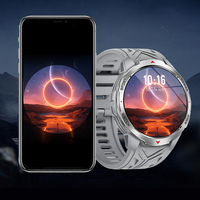 Montre connectée AMOLED KT88 en promotion, boîtier en alliage, appels Bluetooth, notifications de messages, lampe de poche intégrée