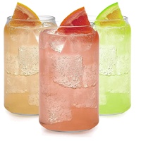 Modèle PSC-SC035 – Ensemble de gobelets en verre écologiques de luxe moderne pour café et thé, 350 ml et 500 ml, avec couvercles et pailles, pour boissons chaudes/froides