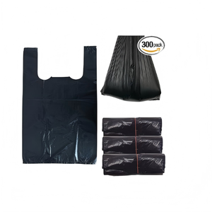 Huamaohengchun <b>Small</b> <b>Black</b> Plastic Trash <b>Bags</b> with Handles for Feminine Tampons Hygiene Products Disposal - Product Image 1