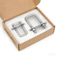 Collier de serrage carré en U pour transport, en acier inoxydable 316, pour remorque et équipement logistique