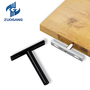Staffa di supporto per ripiano galleggiante invisibile a parete nascosta per ripiani in legno - Product Image 6