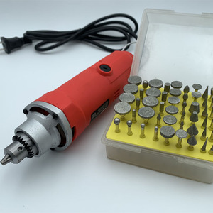 أدوات طحن ماسية، مجموعات لقم حفر صغيرة لنحت الحجر، ملحقات، لقم نقش مطلية كهربائياً للزجاج والحجر - Product Image 4