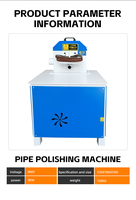 Machine automatique multifonctionnelle de polissage et de détartrage de tuyaux pour la rénovation de rampes d'accès, le nettoyage de tuyaux courbés, puissance 3kW, aluminium