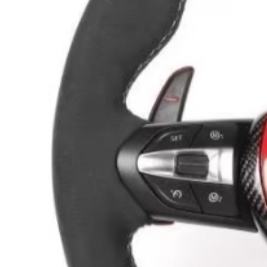Volante deportivo M con mango de gamuza de cuero negro para <span class=keywords><strong>BMW</strong></span> F10 F30 F31 F32 F20 E92 E60 X6 E71 X5 E70 M3 M4 M5 - Product Image 3