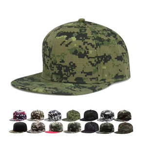 Unisex 5 Panel Flat Snapback Hat Wholesale Camouflage Baseball Caps Promotional Unisex Hat