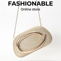 Sac à main décoratif en métal haut de gamme en PU avec strass brillants, nouveau sac de soirée pour femmes, sac à main scintillant léger et luxueux, sac à bandoulière polyvalent