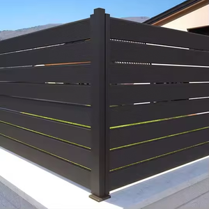 Sistema de Cerca Moderno de Aluminio de 10 pies para Ranchos y Patios Residenciales, Postes, Rieles, Puerta, Acabado con Recubrimiento en Polvo, Diseño Resistente a la Corrosión - Product Image 3