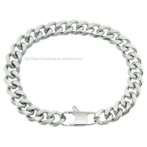 Simple <b>Titanium</b> Steel Necklace, Street Hip-hop Six-sided Grinding <b>Chain</b> Hipster Jewelry Side Cuban <b>Chain</b> 9mm Tanjing Fashion - Product Image 5