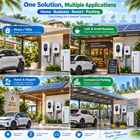 Borne rapide 14kW courant continu voiture électrique murale CCS2 OCPP1.6J RFID APP solaire stockage batterie maison commerce