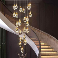 Petit lustre carré en cristal de glace, lampe de luxe pour hall d'hôtel, salon, salle à manger, LED, durée de vie de 80 000 heures