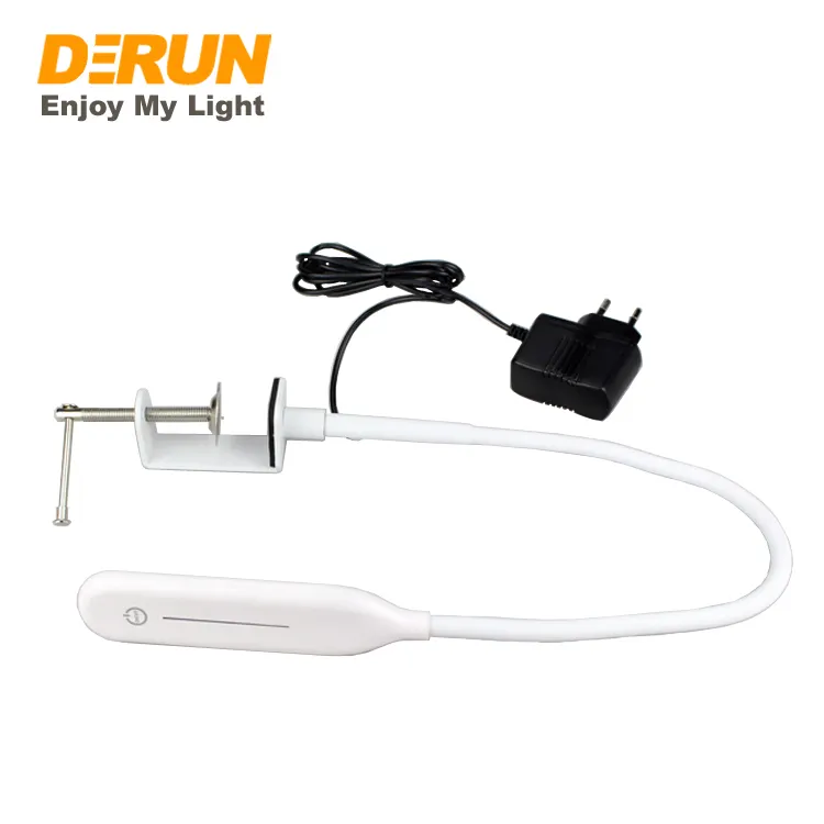 Hot Sale Touch Dimming Clip LED Sewing Machine Lamp Flexible Hose 6W Table Working LED Light Easy Install