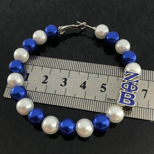 Lettre grecque ZPB 1920 Gravé Carré Bleu Strass Anneau Élastiques Argent Zeta Phi <span class=keywords><strong>Beta</strong></span> Rétro Bouclier Femmes Filles Bagues - Product Image 6