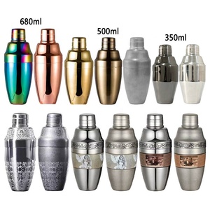 Shaker en acier inoxydable RTS 304, mélangeur à cocktail, grand passoire de barman, fonction anti-fuite, mélangeur à <span class=keywords><strong>martini</strong></span>, accessoires de bar - Product Image 1