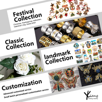 Anneaux de serviette en métal de luxe personnalisés pour la décoration de table de mariage personnalisée en petit lot
