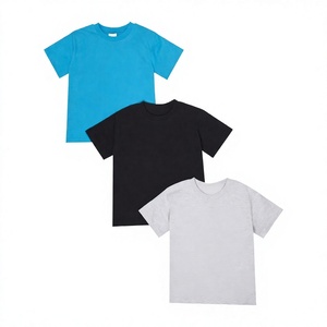เสื้อยืดเด็กแขนสั้นผ้าฝ้าย 100% 180GSM แบบสบายๆ สำหรับฤดูร้อน ปี 2026 ราคาส่งถูก รับทำโลโก้ตามสั่ง สำหรับเด็กชายและเด็กหญิง - Product Image 2