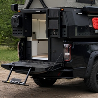 Mini caravane pliante 4x4 pour 4 personnes, légère et pliable, idéale pour le camping et les voyages