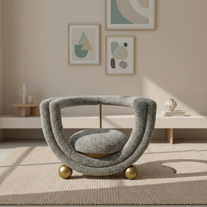 <span class=keywords><strong>Fauteuil</strong></span> de loisir moderne et créatif en métal rembourré - <span class=keywords><strong>Fauteuil</strong></span> d'appoint de luxe unique pour hall d'hôtel et salon de villa - Product Image 1