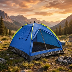 <span class=keywords><strong>Tente</strong></span> de camping d'été pour <span class=keywords><strong>2</strong></span> personnes, 1000 mm, imperméable, légère, facile à installer, pour la randonnée en plein air, la plage - Product Image 1