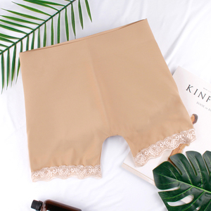 กางเกงเอวสูงสีพีชสำหรับสตรีชุดชั้นในเซ็กซี่ traceless Hip ปลอดภัยกางเกงลูกไม้บางก้นอวบสะโพกสินค้าต่างประเทศ - Product Image 2