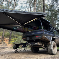 Tente Auvent Rétractable à Coque Dure en Aluminium 270 Degrés, Étanche Pour Camping et 4x4 Automobile