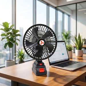 Ventilador Oscilante de 8 Pulgadas con Batería de Litio y Salida de Carga USB; un Éxito de Ventas en el Sudeste Asiático, Oriente Medio y África. - Product Image 1