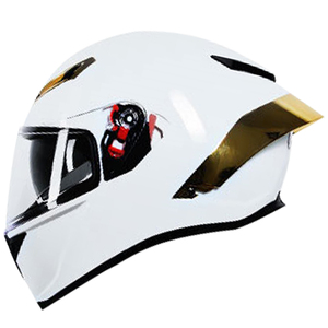 Promoción de venta Casco de motocicleta de cara completa OEM DOT Casco colorido Visera doble Casco Sección de cola grande Casco de ciclo de motor - Product Image 5