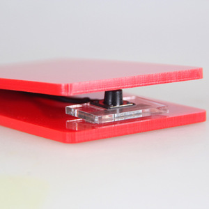 Pédale de commande Yuanyun en acrylique 50 mm carrée pour machine à tatouer mini, contrôle de puissance, couleur rouge - Product Image 1