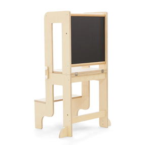 Torre de aprendizaje convertible de <span class=keywords><strong>madera</strong></span> para interiores Silla de <span class=keywords><strong>cocina</strong></span> de pie para niños <span class=keywords><strong>Mesa</strong></span> de pizarra Torre de aprendizaje convertible 3 en 1 - Product Image 1
