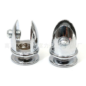 Fulida Zinc Alloy Glass Clip F-058 <b>Chrome</b> Plated Bathroom <b>Shelf</b> Support Connector Furniture Hardware - Product Image 1