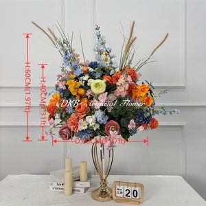 DKB Rosas de Seda Realistas al Tacto, Hortensias, Bolas de Flores Artificiales Hechas a Mano, Ligeras, Centros de Mesa para Bodas y Fiestas - Product Image 2