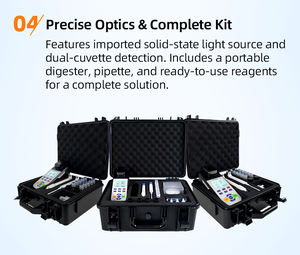 Analizador de Calidad de Agua Portátil Multiparamétrico de Precio de Fábrica Linksens, Sistema de Prueba Inteligente, Analizador de Calidad de Agua de Mano - Product Image 5