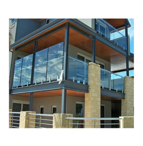 Barandilla de Vidrio para Balcón de Diseño Moderno con <span class=keywords><strong>Pilar</strong></span> de Acero Inoxidable - Product Image 2