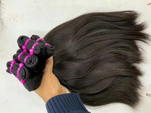 Extensiones de Cabello Humano 100% Virgen Remy Grado 12A, Suaves, Lisas, de la India y Vietnam, en Paquetes, con Cutícula Alineada, Venta al Por Mayor - Product Image 6