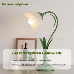 <span class=keywords><strong>Lampada</strong></span> da comodino retrò francese <span class=keywords><strong>lampada</strong></span> da camera da letto in regalo di compleanno della ragazza piccola <span class=keywords><strong>lampada</strong></span> giglio della valle americana - Product Image 6