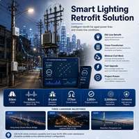 Denizlerarası Alüminyum LED Akıllı Sokak Aydınlatma Tedarik Çerçevesi Yol AC IP66 Wi-Fi Açık Entegrasyon Kanıtlı Teslimat Ömrü Çizelgesi