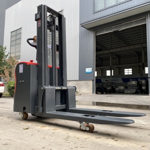 Thương hiệu mới đầy đủ điện Pallet Stacker xe nâng 1t-3t chì-axit Pin hoạt động rắn lốp xe hai giai đoạn mast Stacker máy - Product Image 1