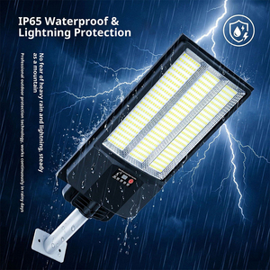 Lampe solaire murale à 456 LED pour extérieur, avec détecteur de mouvement, étanche IP65, en plastique ABS, télécommande DC, batterie, pour aménagement paysager - Product Image 4