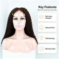 Perruque bouclée profonde 5x5 avec fermeture en dentelle transparente, cheveux humains vierges, perruques en dentelle durables, vente en gros pour femmes noires, distributeurs de cheveux