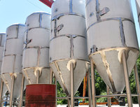 Équipement de brassage de bière, réservoir de distillation conique, 10000l SS304